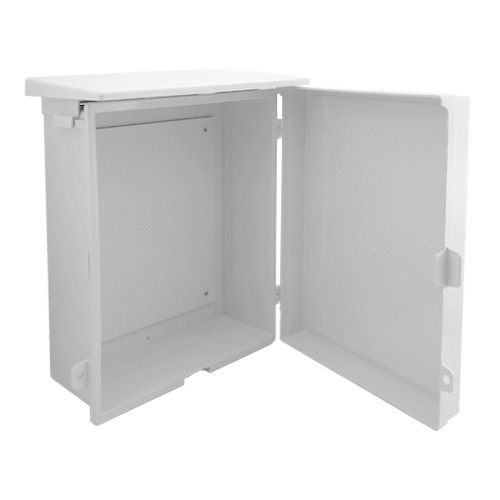 ตู้กันน้ำพลาสติกมีหลังคา ฝาทึบ