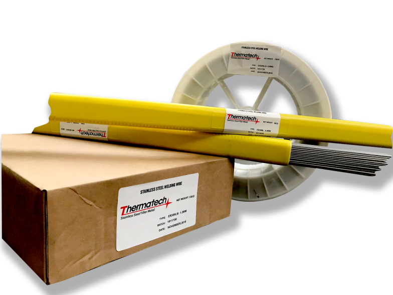 ลวดเชื่่อมสแตนเลส เทอร์มาเทค สำหรับการเชื่อมมิก/เชื่อมซีโอทูและเชื่่อมทิก/เชื่อมอาร์กอน