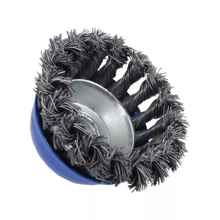 TCB-3 แปรงรูปถ้วยถักเปีย ขนาด 3นิ้ว X M14 X 2.0 , ขนาด 4นิ้ว X M14 X 2.0