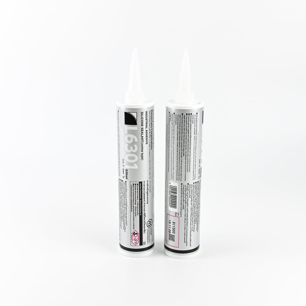 DEXERIALS กาวซิลิโคน สีใส ไม่มีกลิ่น #L6301 330ml. (ราคาต่อหลอด, 1 กล่องมี 10 หลอด)