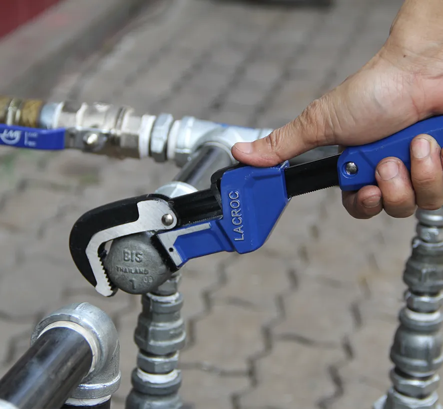 ประแจจับแป๊ปขาเดี่ยวจับอัตโนมัติ LACROC