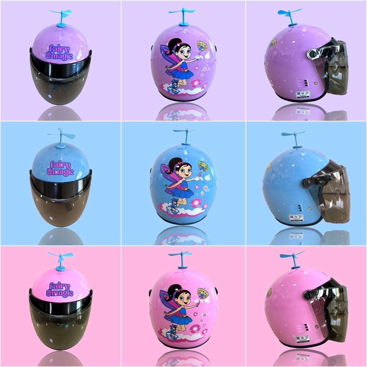 หมวกกันน๊อคสำหรับเด็ก และผู้ใหญ่ ตัดสติ๊กเกอร์ตามแบบ