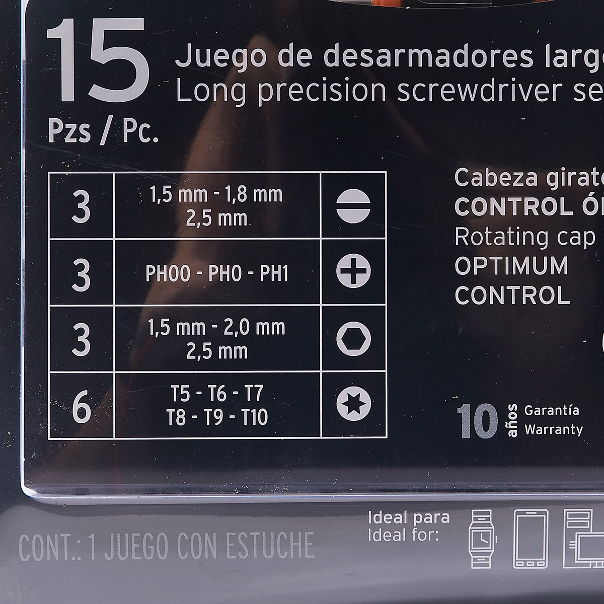 ชุดไขควงซ่อมยาวอเนกประสงค์ 15 ชิ้น ทรูเปอร์ (TRUPER) รุ่น 14157