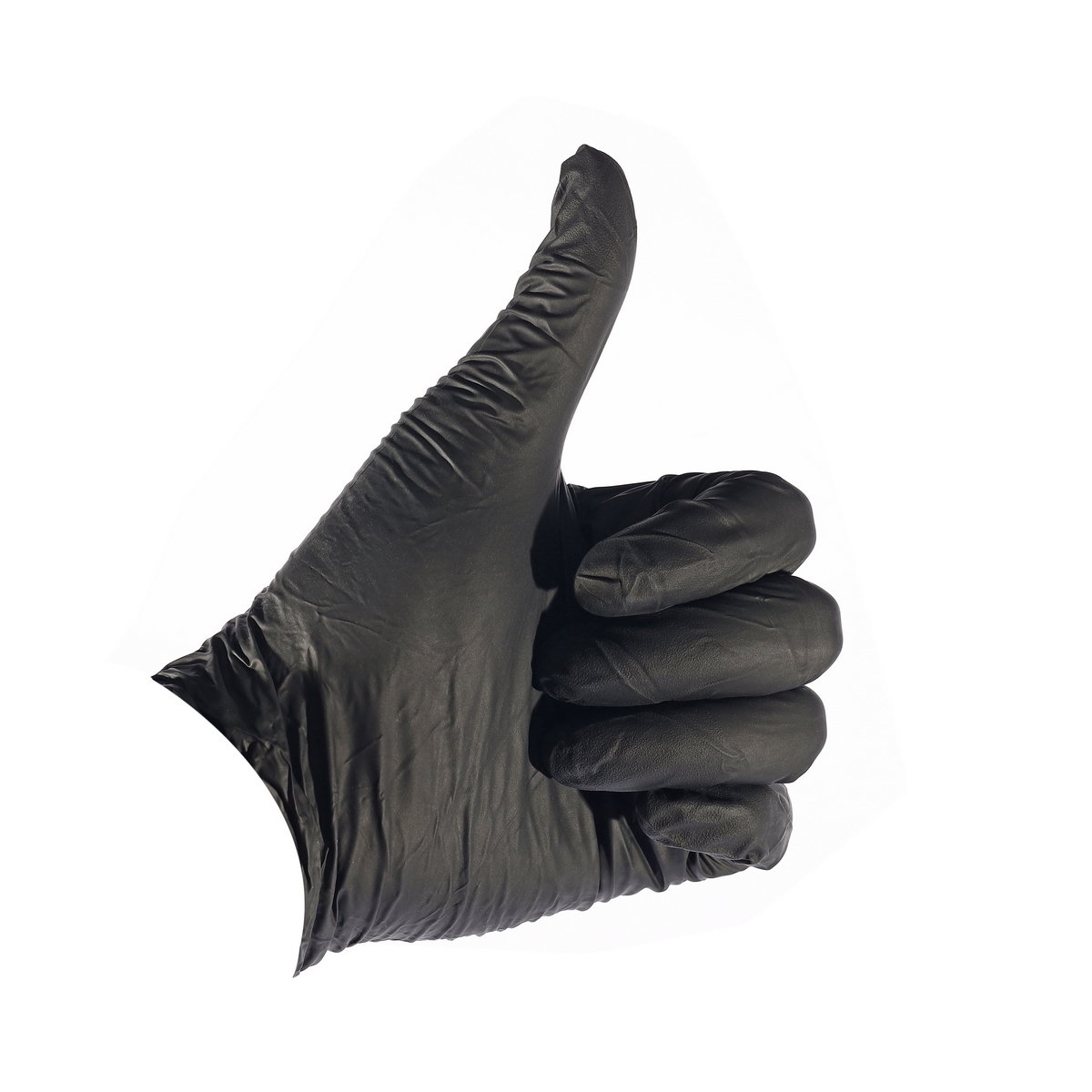 AMOR ถุงมือไนไตร (ถุงมือยางเอนกประสงค์) 5 กรัม สีดำ ไม่มีแป้ง Size S (1กล่อง/100ชิ้น) สวมใส่ง่ายเหมาะสมทุกกิจกรรม (อะมอร์)