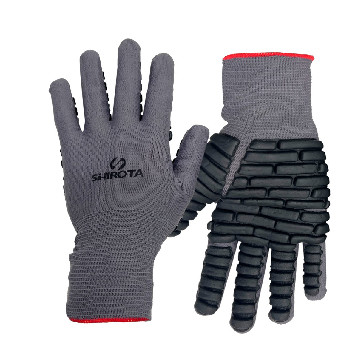 SHIROTA (ชิโรต้า) ถุงมือป้องกันแรงสั่นสะเทือน ไซส์ M, L รุ่น 1562P