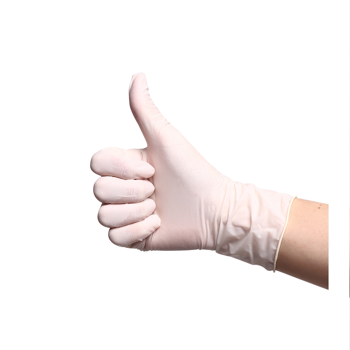 MASTER GLOVE ถุงมือยางธรรมชาติ LATEX 100% ไม่มีแป้ง ไซส์ S สีขาว ชนิดหนาพิเศษ ขนาด 5 กรัม ป้องกันสารเคมีและน้ำมันได้ดี ผ่านการรับรองการสัมผัสอาหาร บรรจุ 50 คู่/กล่อง (มาสเตอร์โกลฟ)