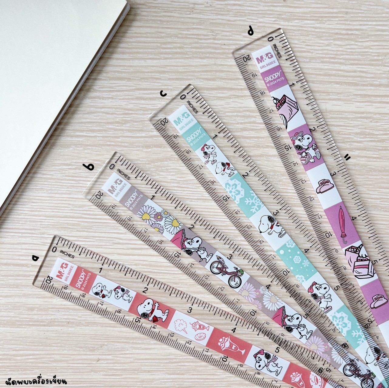 ไม้บรรทัดพลาสติก peanuts snoopy Limited
