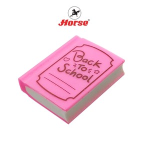 ตราม้า ยางลบดินสอ H-09 คละสี