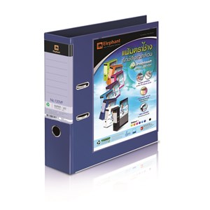 ตราช้างแฟ้มสันกว้าง 120V/F ขาว, เขียวมะนาว, น้ำเงิน, ม่วง, ส้ม, ชมพู, ดำ