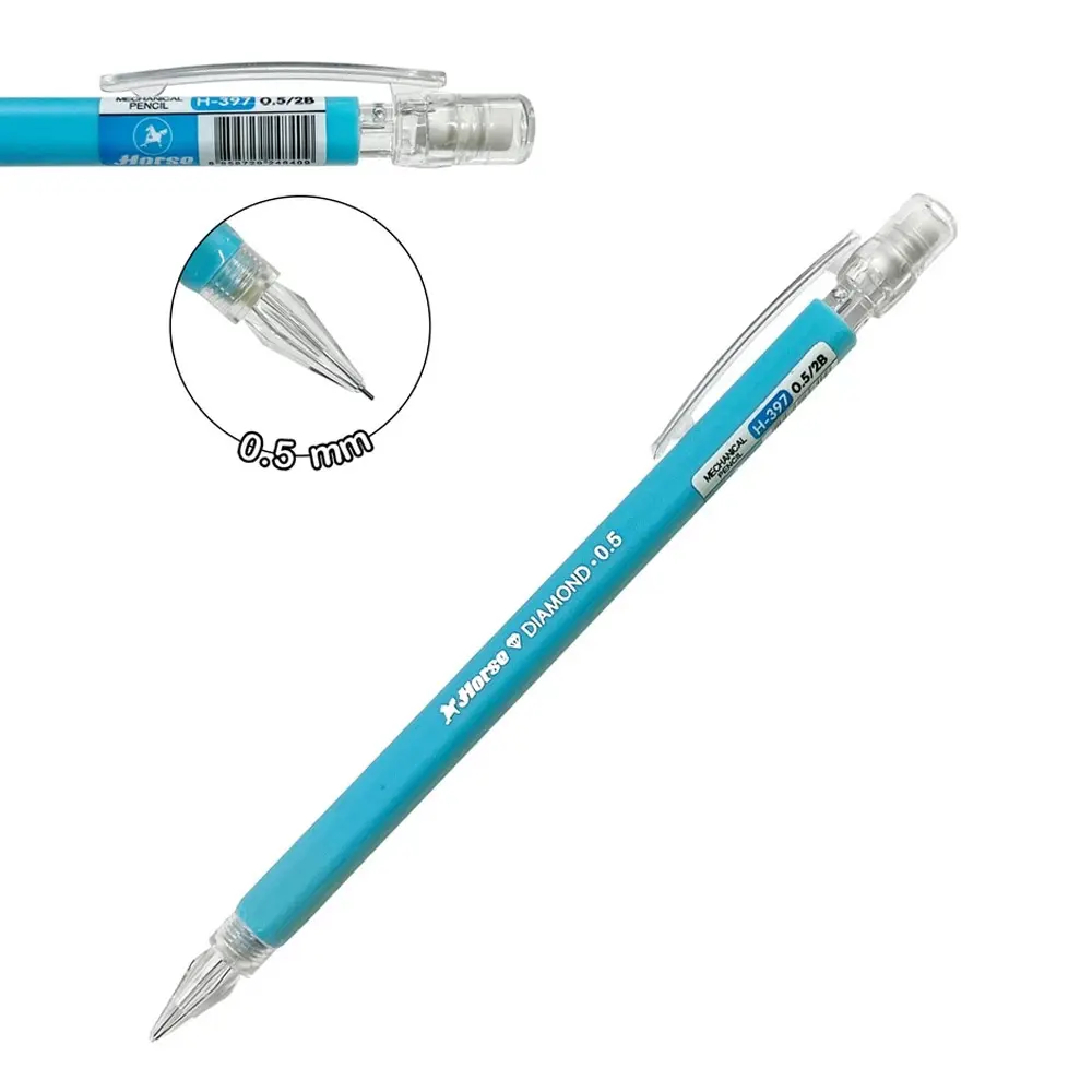 ดินสอกด ตราม้า H-397 0.5 มม. คละสีด้าม