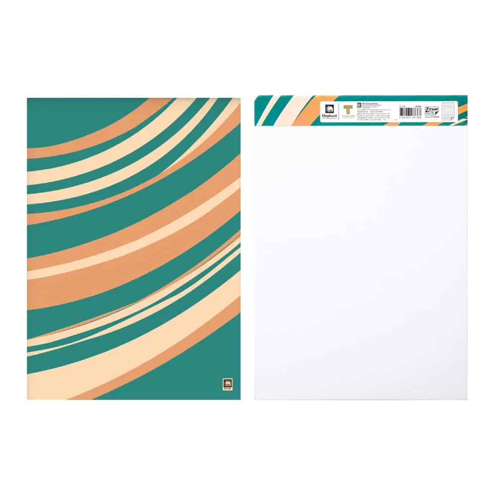 สมุดฉีก ตราช้าง P-114T A4 80 แกรม 40 แผ่น คละลาย