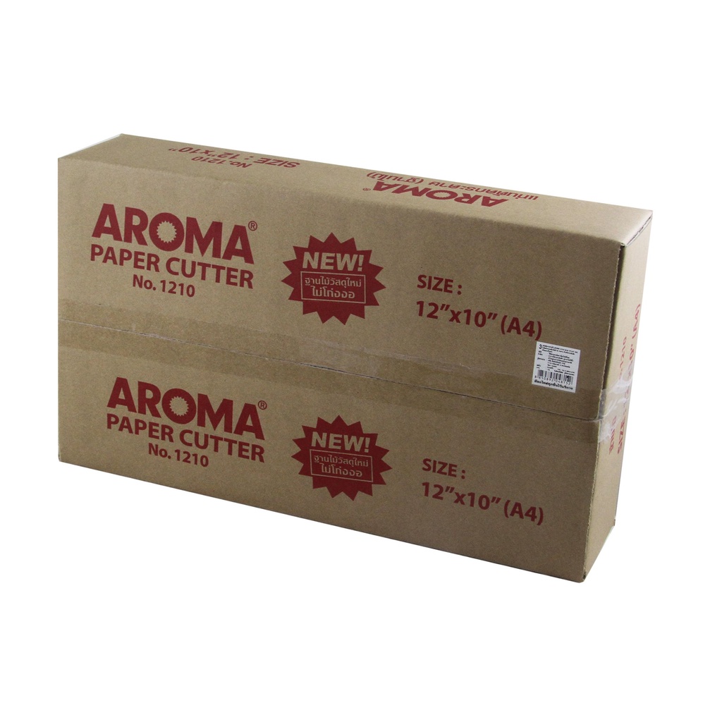 แท่นตัดกระดาษขนาด 12×10 นิ้ว ฐานไม้ AROMA 1210 ใช้ตัดกระดาษ A4 (21×29.7 ซม.)