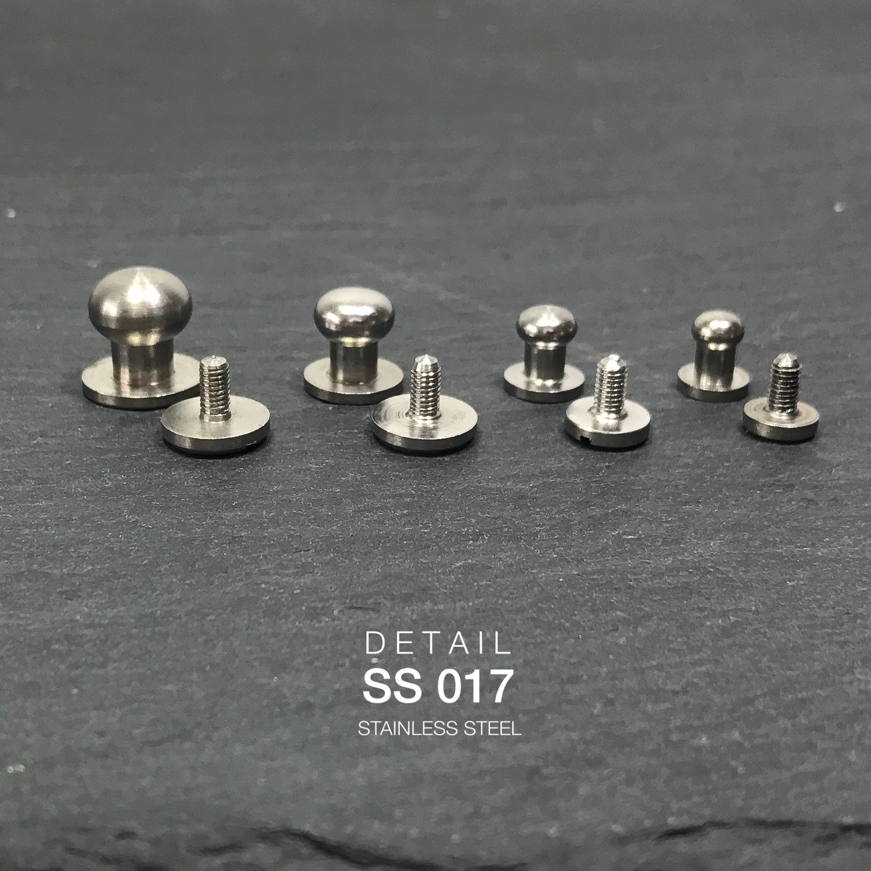 SS017 หมุดนมหนู หมุดกระเป๋า สเตนเลส