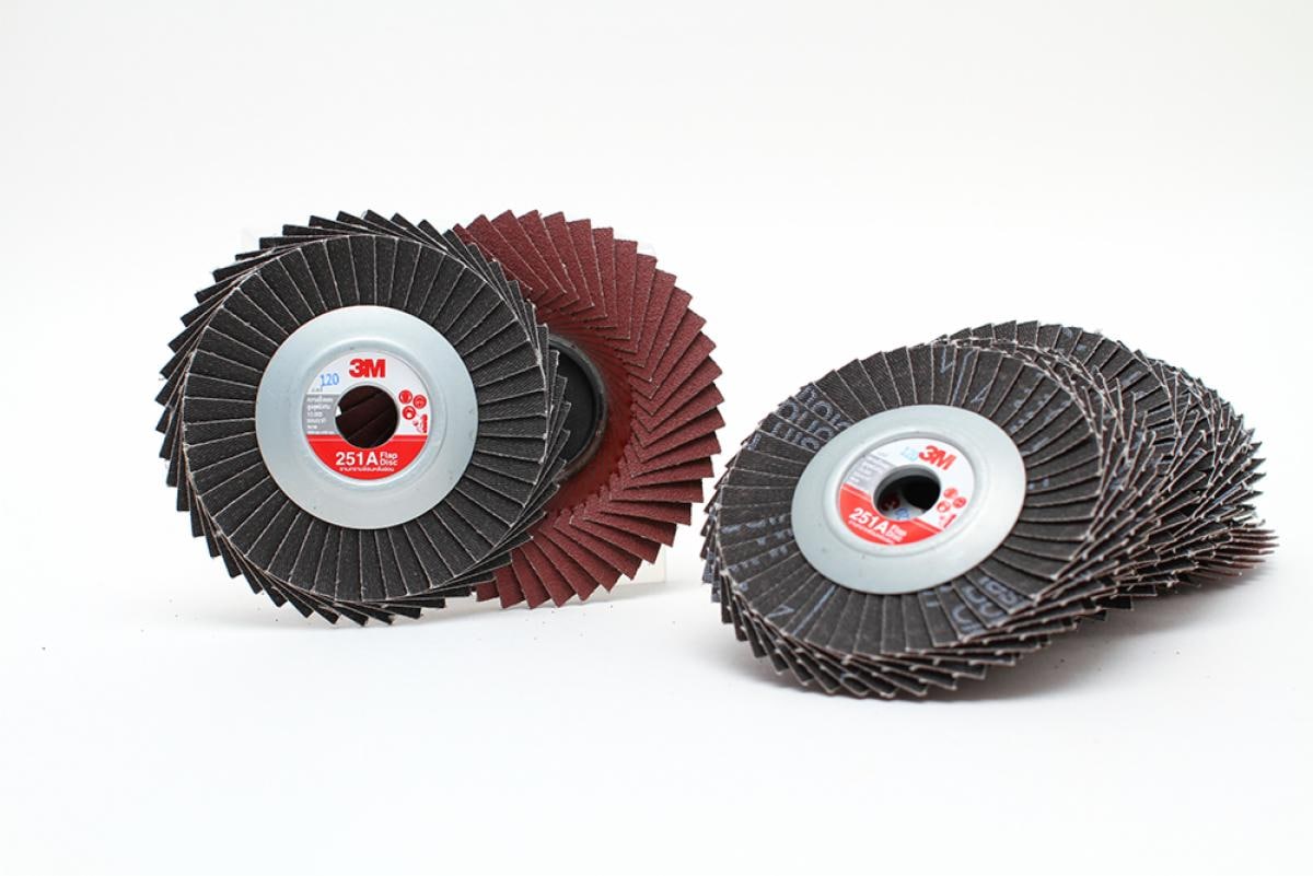 3M™ จานทรายซ้อนหลังอ่อน 251A เบอร์ 320, 100 มม x 16 มม, 100 ชิ้น/กล่อง