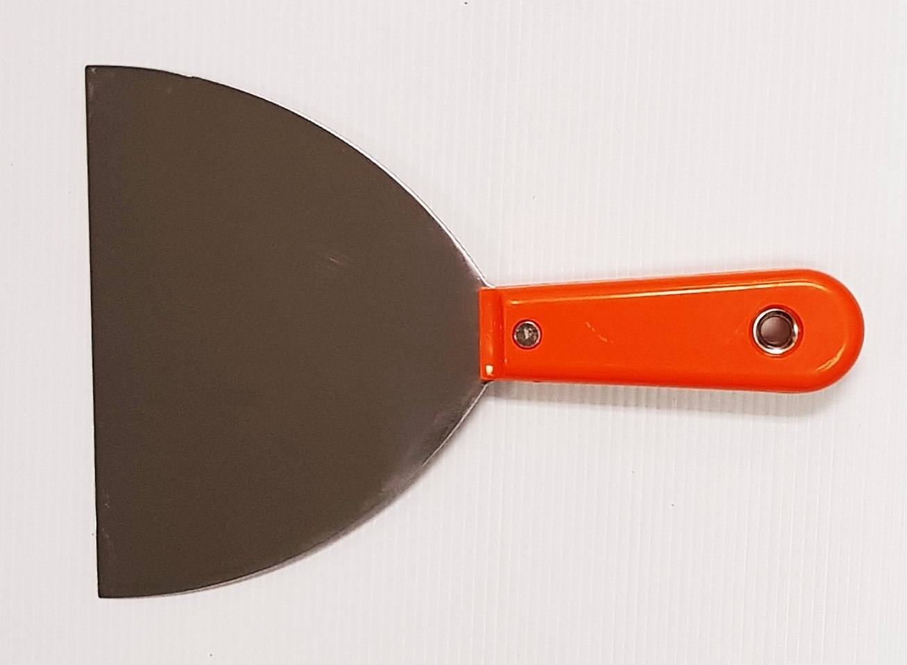 เกรียงโป๊วสีแสตนเลสด้ามส้ม