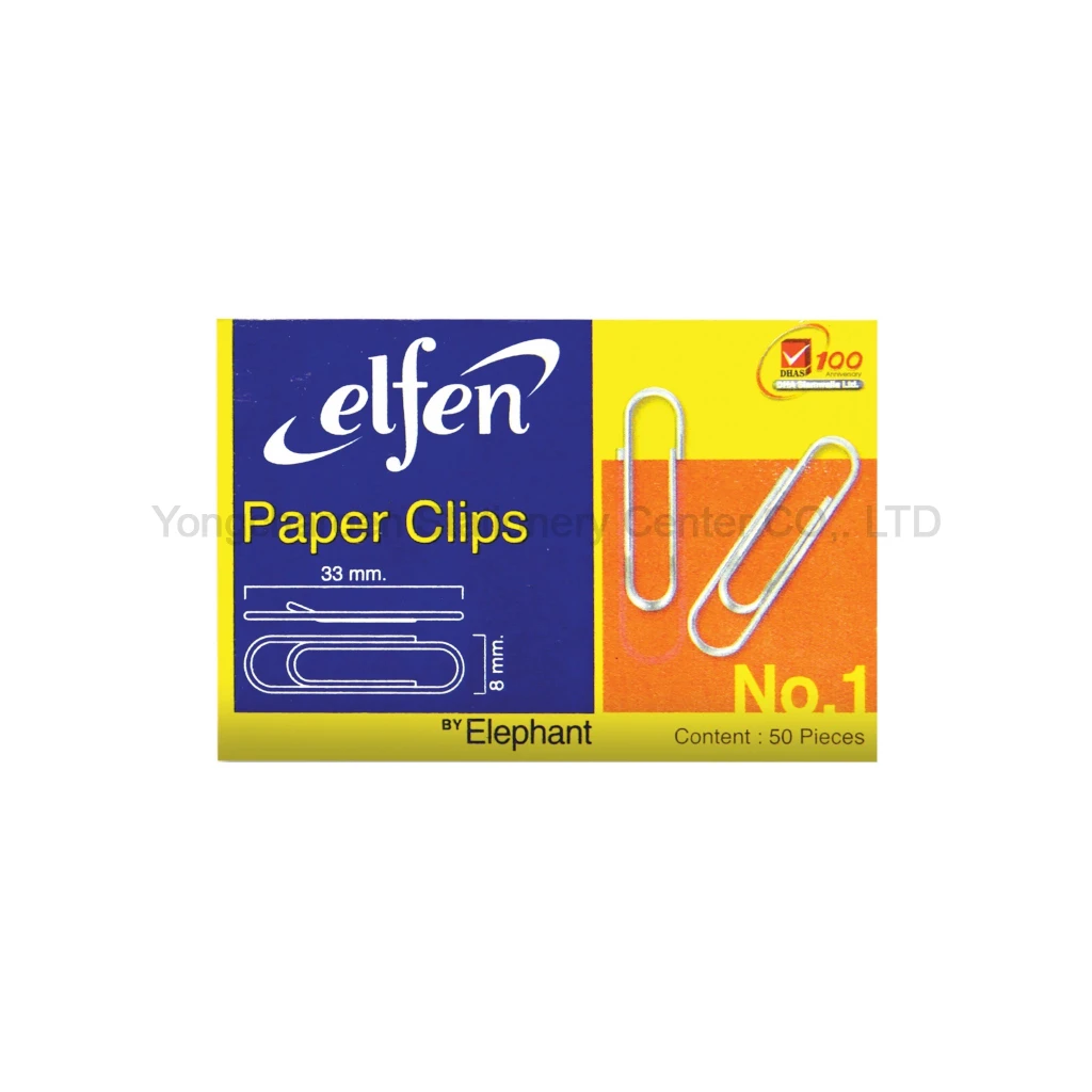 Elfen ลวดเสียบกระดาษ ชนิดกลม No.1 33 มม.(แพ็ค10กล่อง)