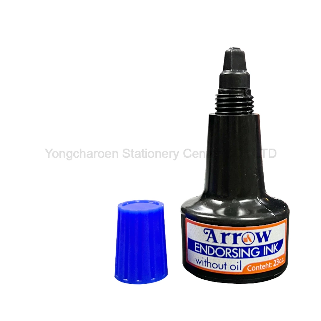 (Pro_Na) Arrow หมึกเติมแท่นประทับ 23 ซีซี สีน้ำเงิน (แพ็ค12ขวด)