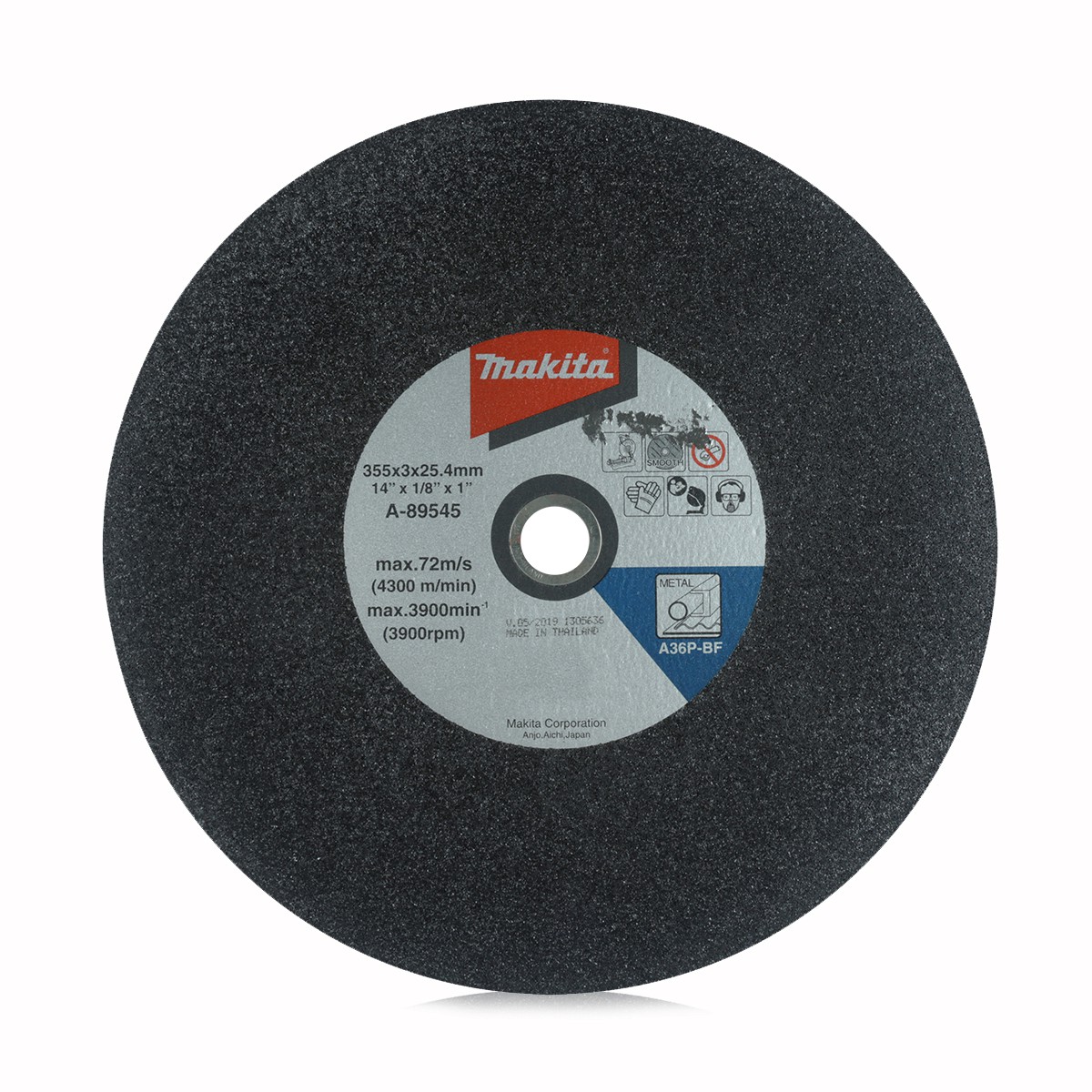 MAKITA แผ่นตัดเหล็ก 14 นิ้ว x 3 มม. รุ่น A-89545