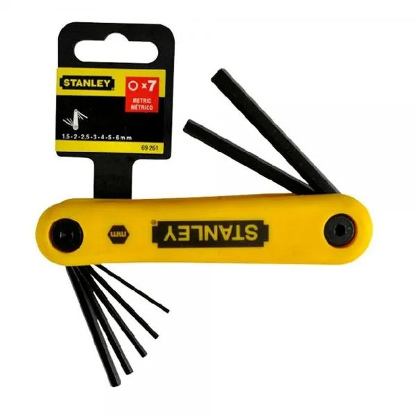 ประแจหกเหลี่ยมแบบพับ 7 หัว STANLEY