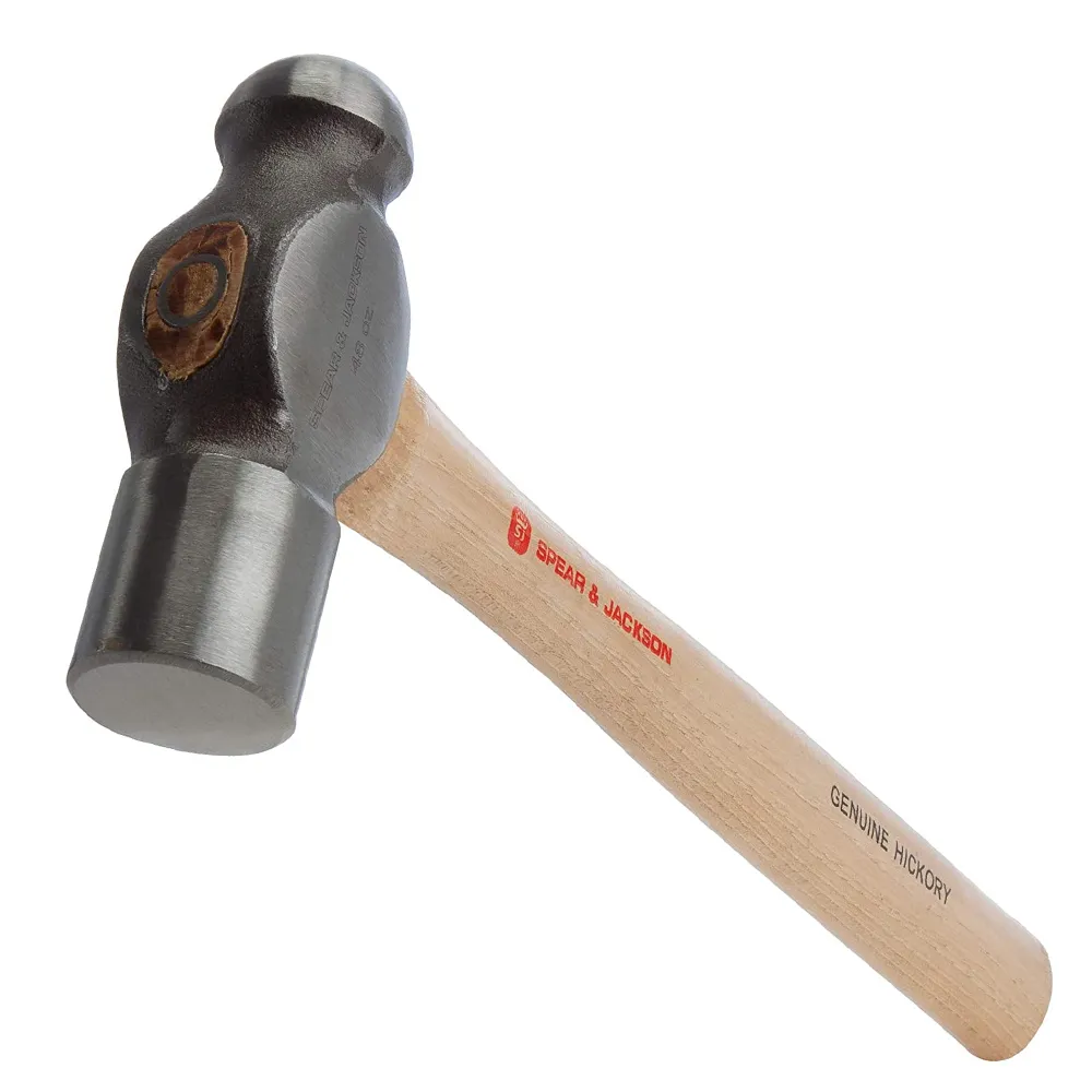 ค้อนวิศวกรหัวกลม SPEAR&JACKSON SJ-BPH24รายละเอียดสินค้า ค้อนวิศวกรหัวกลม SPEAR&JACKSON ขนาด 680g (1.1/2lbs) ชนิดด้ามจับ, ไม้ฮิกเกอรี่ หัวเหล็กอบแข็ง ขัดเงา แข็งแรง ทนทาน