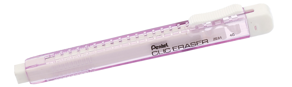 ยางลบ NON -PVC แท่งเหลี่ยม  CLIC ERASER Pentel (Thailand)