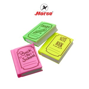 ตราม้า ยางลบดินสอ H-09 คละสี