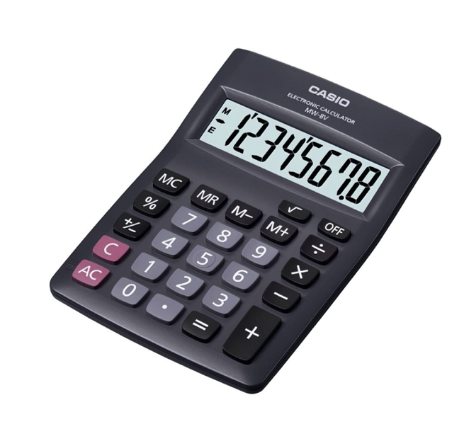 เครื่องคิดเลข CASIO MW-8V Calculator CASIO MW-8V