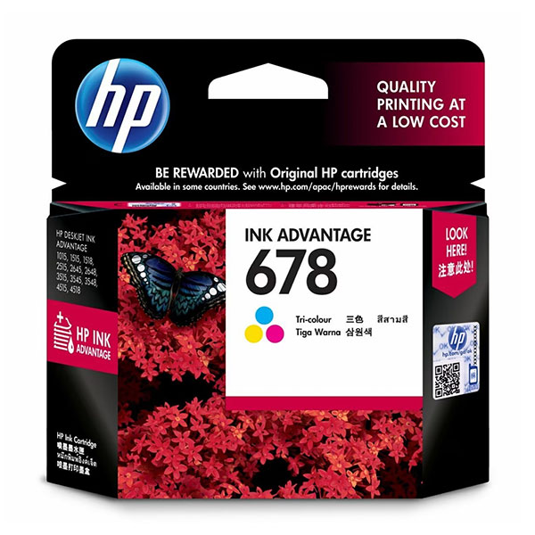 ตลับหมึก อิงค์เจ็ท HP-CZ108AA TRI-COLOR (No.678)