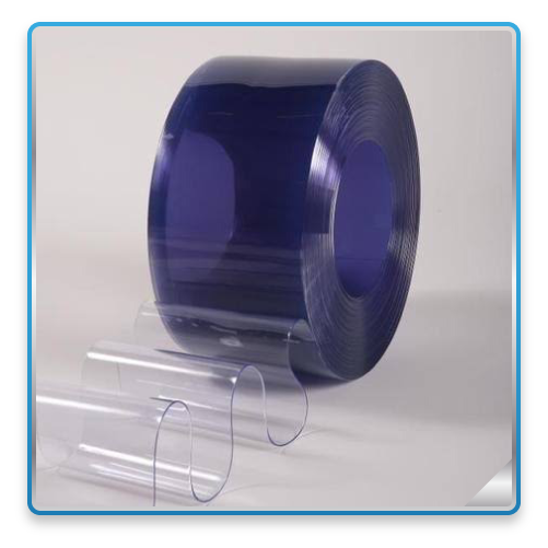 ม่านริ้วพลาสติกใสแผ่นเรียบ 30 cm หนา 3 mm